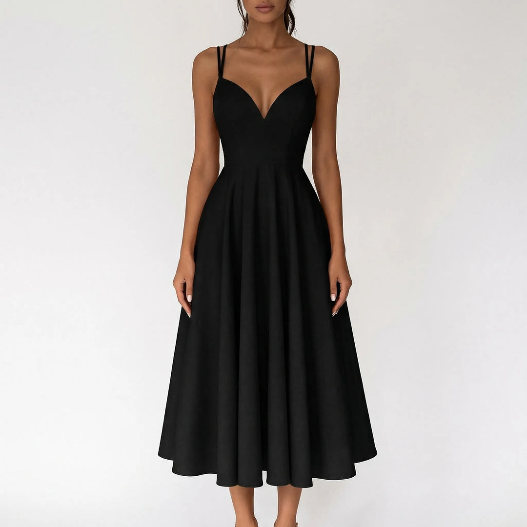 Bianca Moreau Sweetheart Wedding Guest Midi Dress