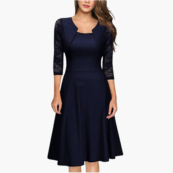 Marguerite Kesteven Burgundy Wedding Guest Dress