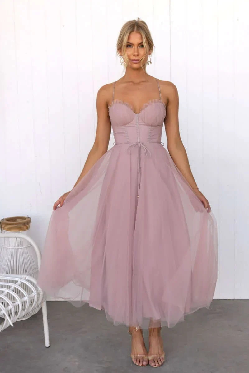 Rosalind Ellingham Burgundy Wedding Guest Dress
