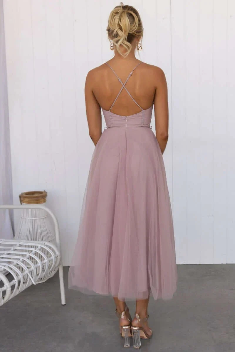 Rosalind Ellingham Burgundy Wedding Guest Dress