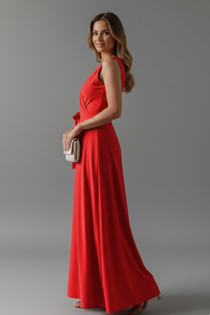 Arabella Jardine Burgundy Wedding Guest Dress