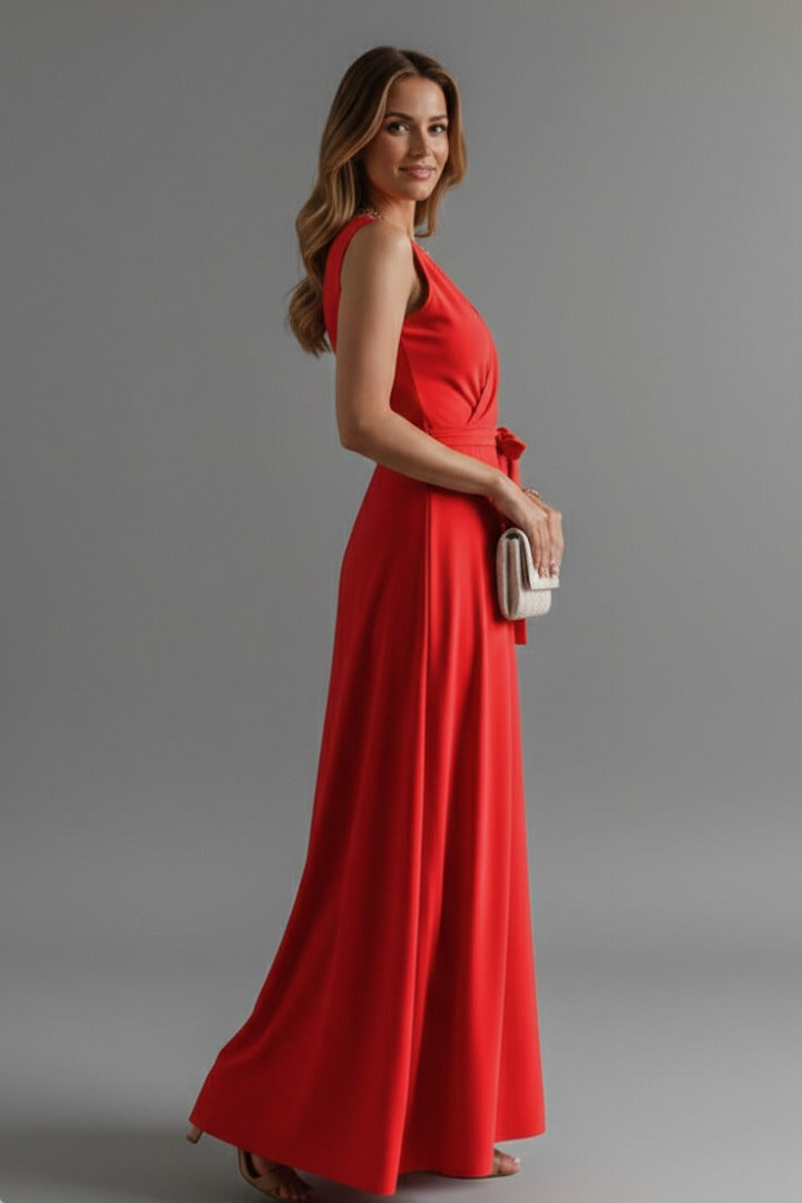 Arabella Jardine Burgundy Wedding Guest Dress