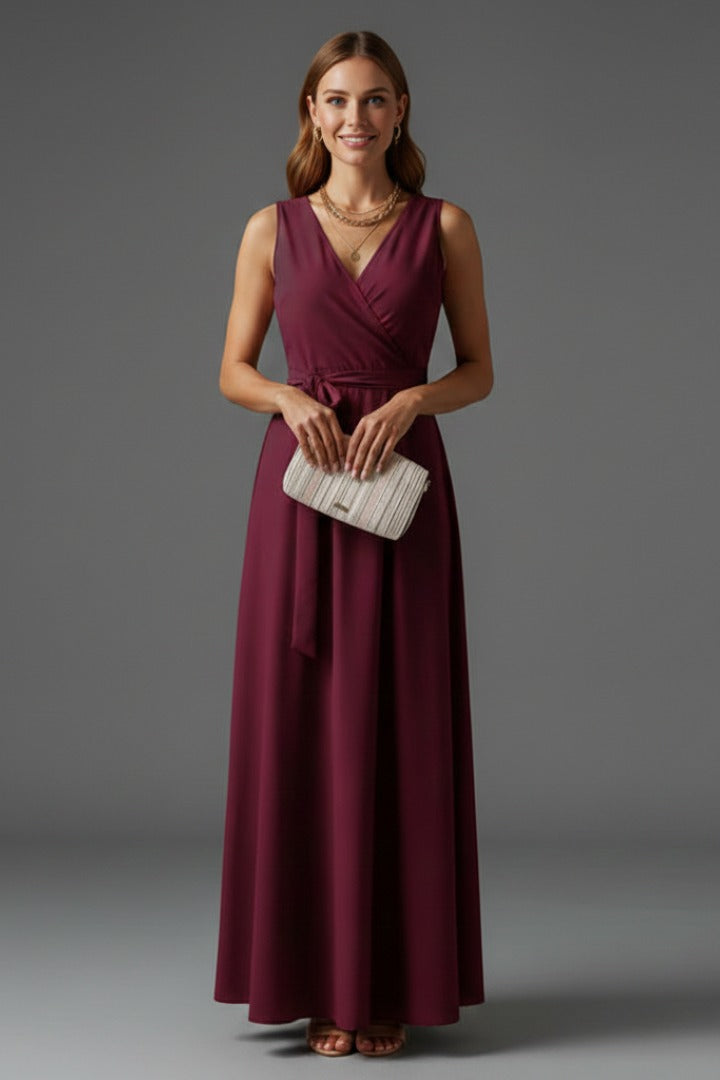 Arabella Jardine Burgundy Wedding Guest Dress