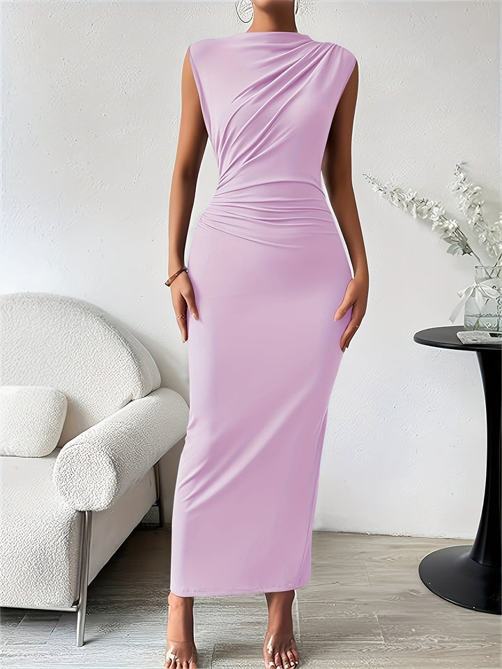 Perrine Elmsworth Burgundy Wedding Guest Dress