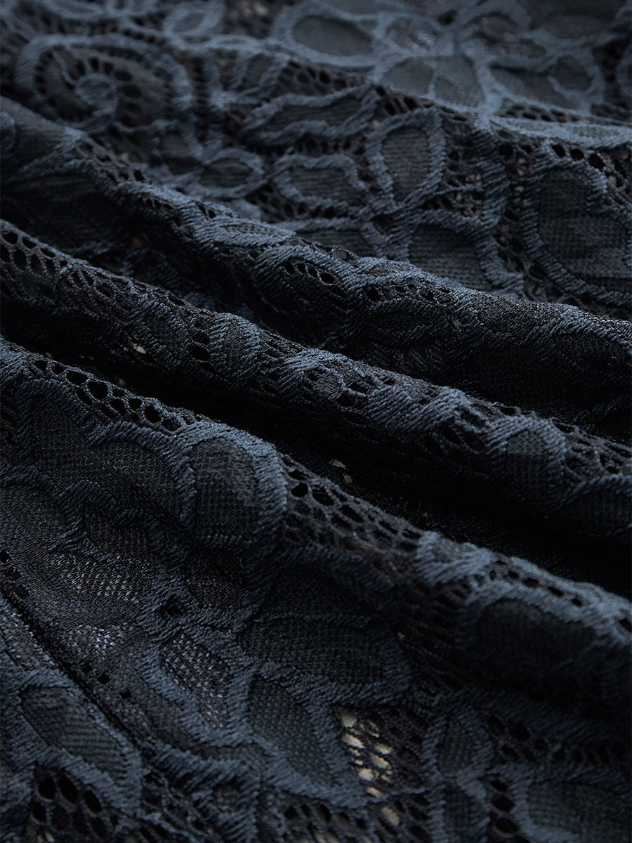 Luciana Fiorini Lace Midi Dress