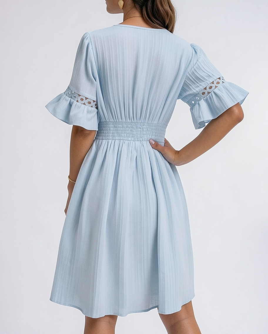 Luciana De Luca Summer V Neck Mini Dress