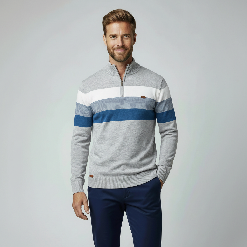 Knox Mercer Quarter Zip Sweater