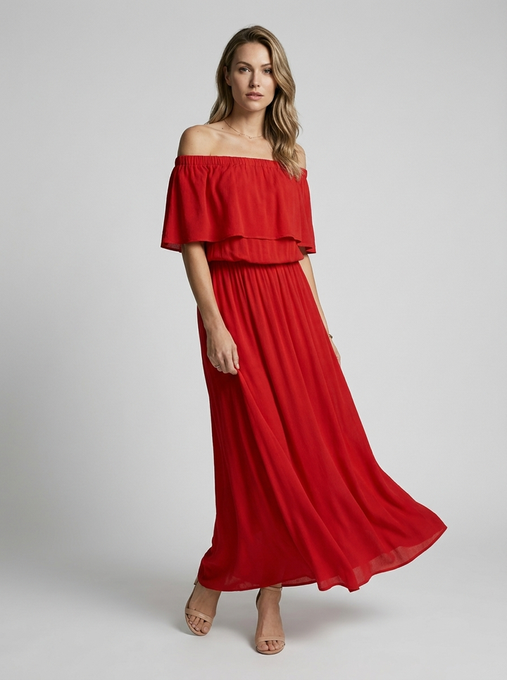 Amarisa Laurent Off Shoulder Maxi Summer Dress