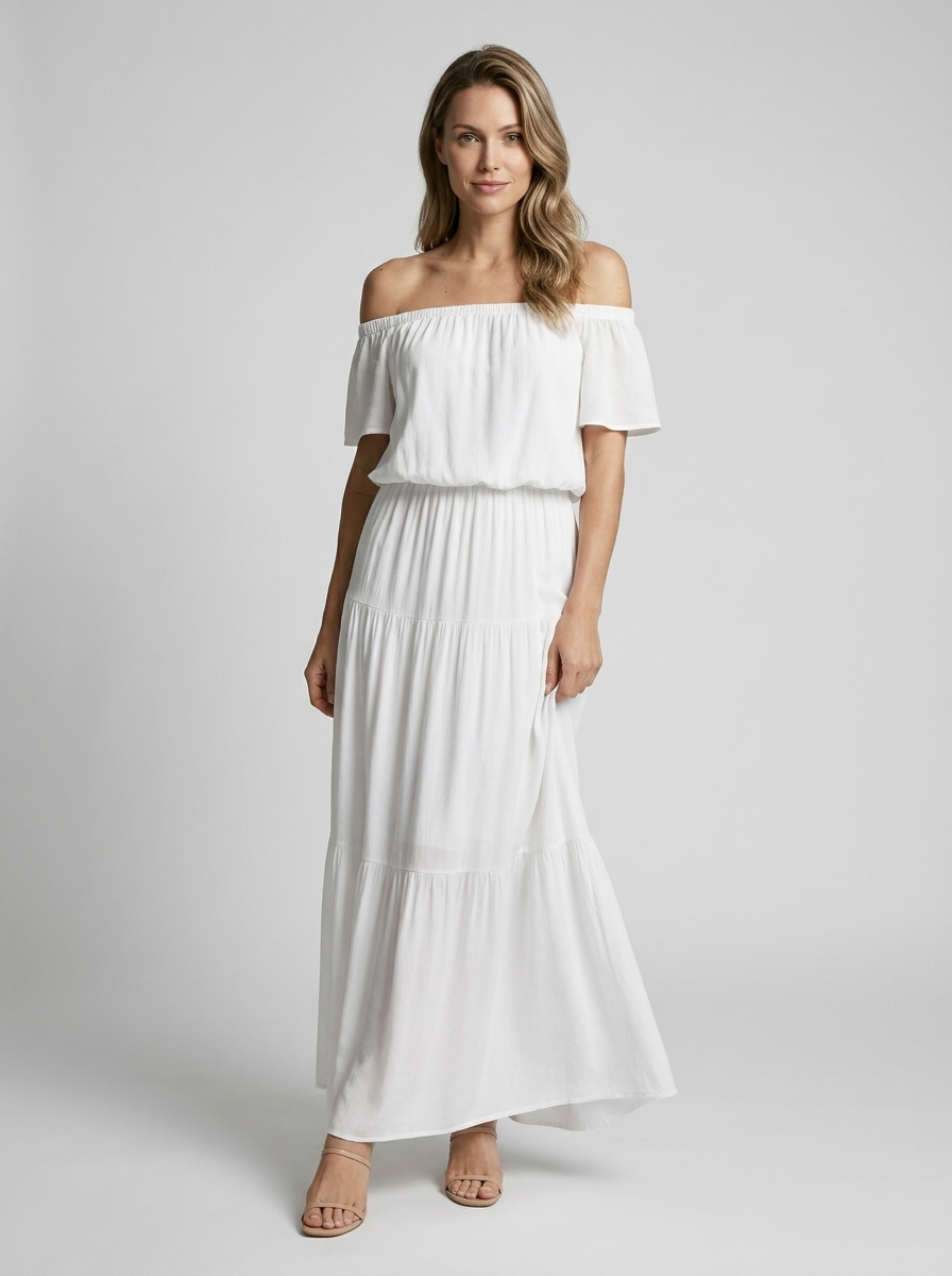 Amarisa Laurent Off Shoulder Maxi Summer Dress