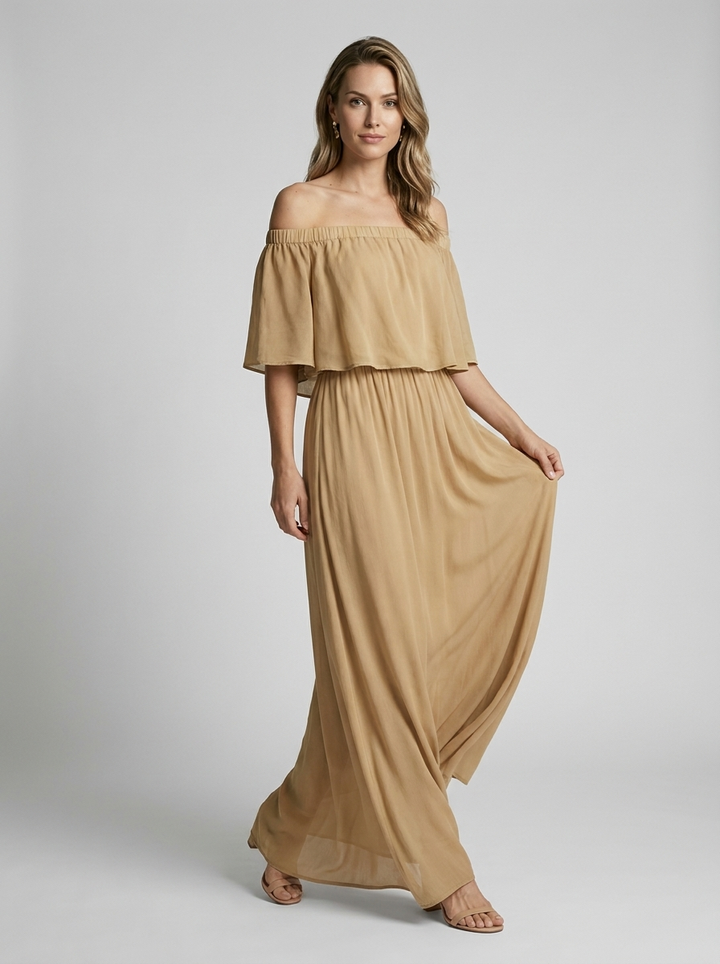 Amarisa Laurent Off Shoulder Maxi Summer Dress