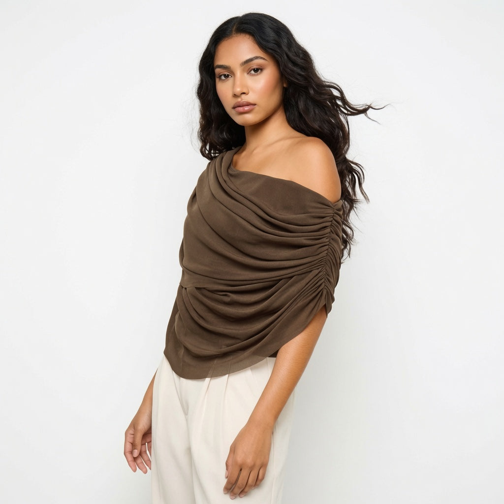 Isabelle Hartley - Draped Long-Sleeve Top - Back to School Essential