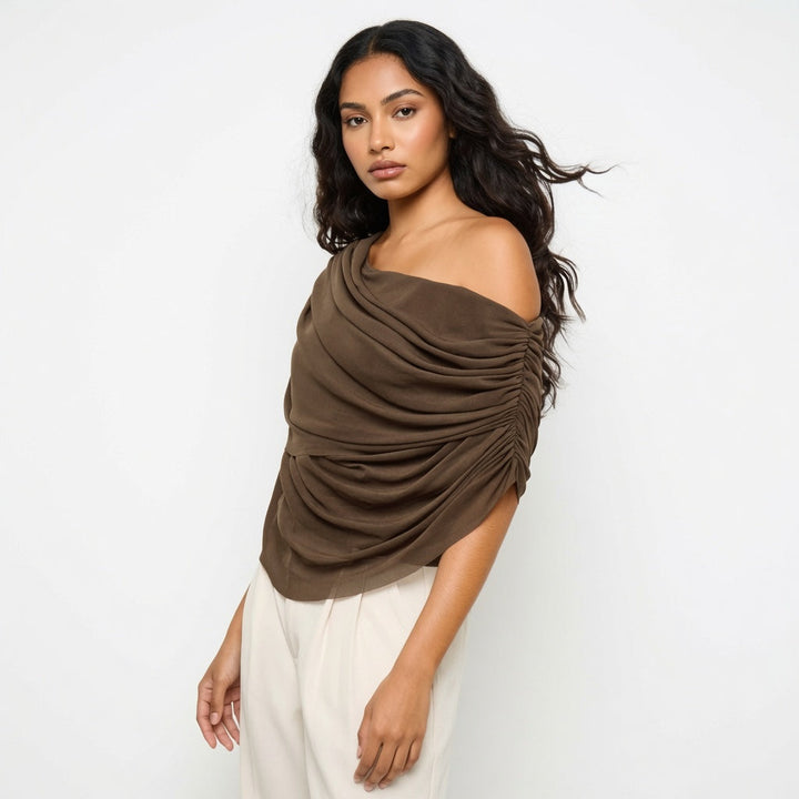 Isabelle Hartley - Draped Long-Sleeve Top - Back to School Essential