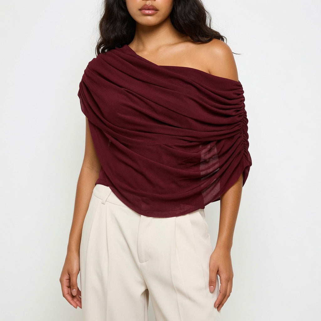 Isabelle Hartley - Draped Long-Sleeve Top - Back to School Essential