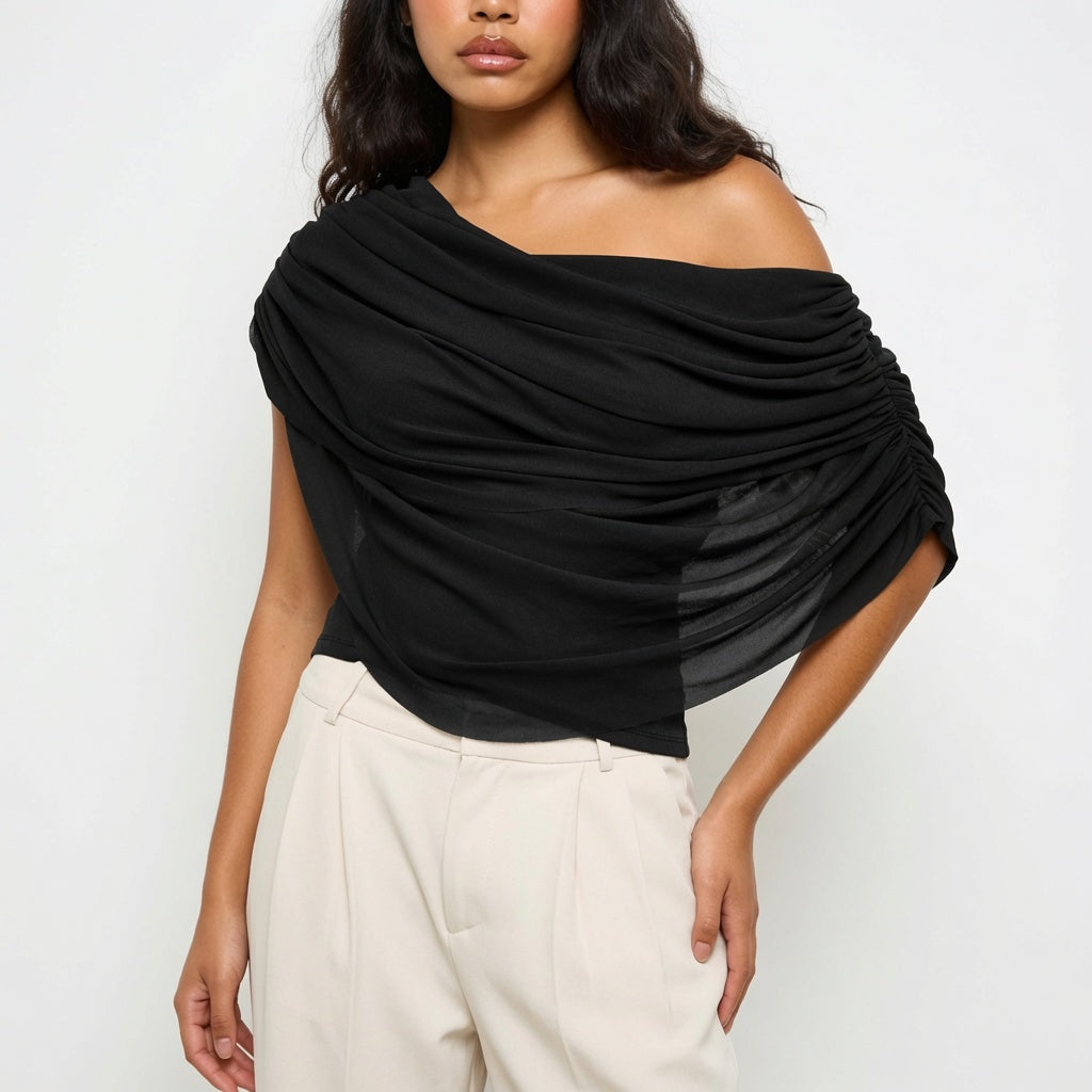 Isabelle Hartley - Draped Long-Sleeve Top - Back to School Essential