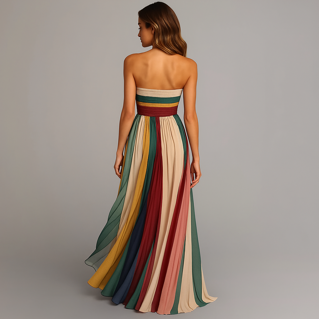 Bianca Bellandi Pleated Maxi Dress