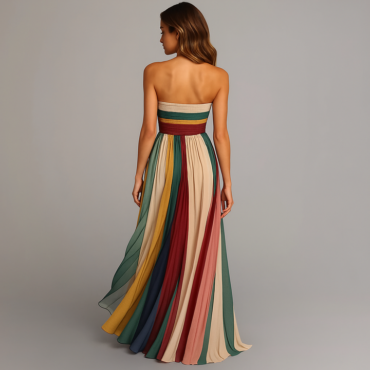 Bianca Bellandi Pleated Maxi Dress