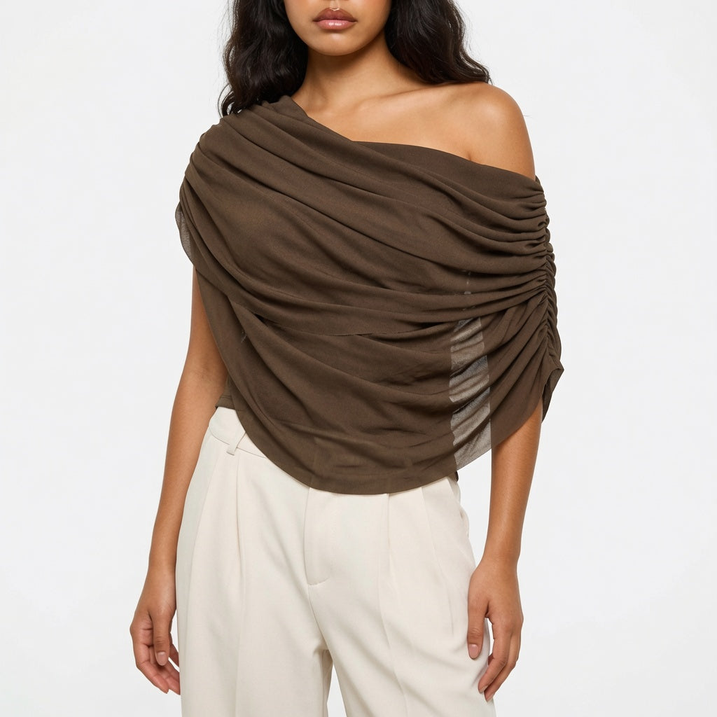 Isabelle Hartley - Draped Long-Sleeve Top - Back to School Essential