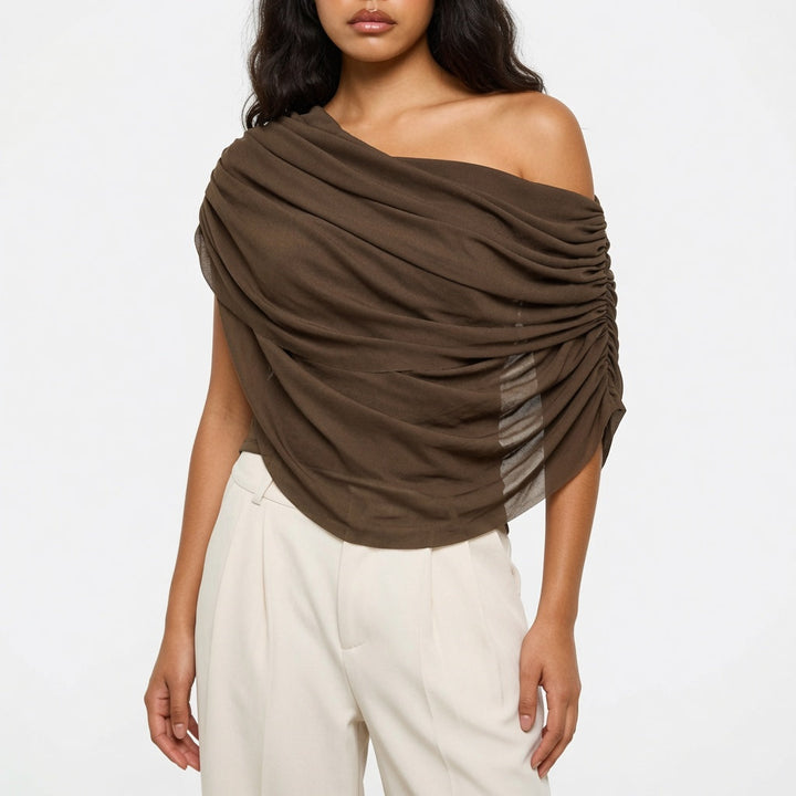 Isabelle Hartley - Draped Long-Sleeve Top - Back to School Essential
