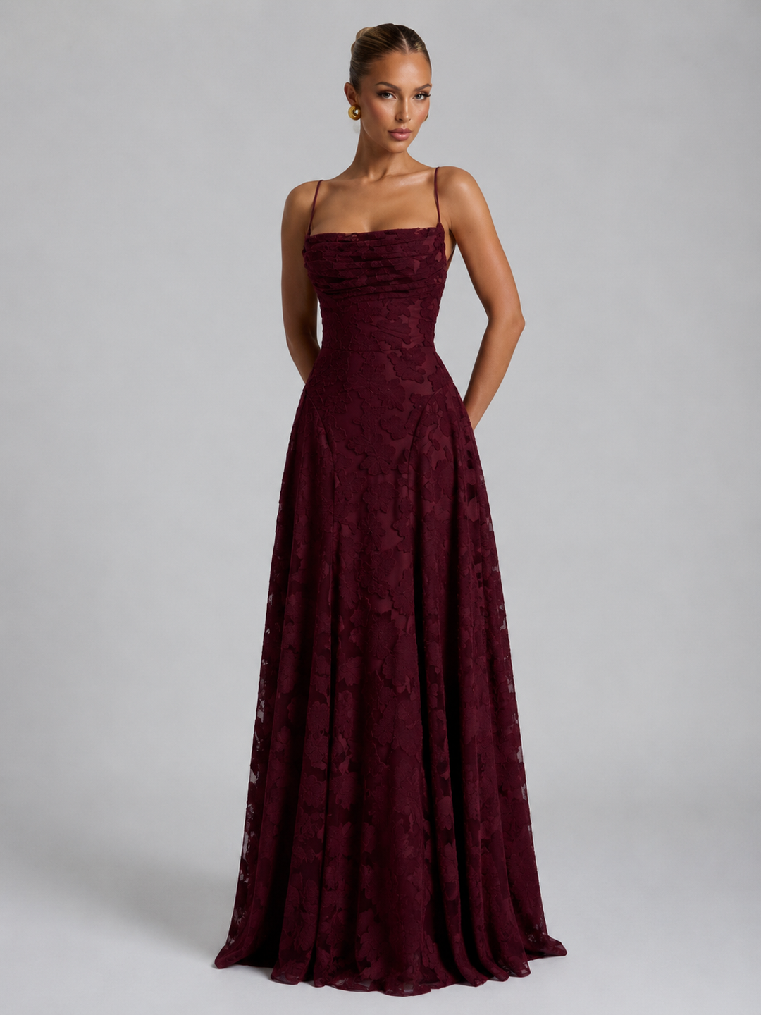 Elena Brooks Floral Homecoming Dress