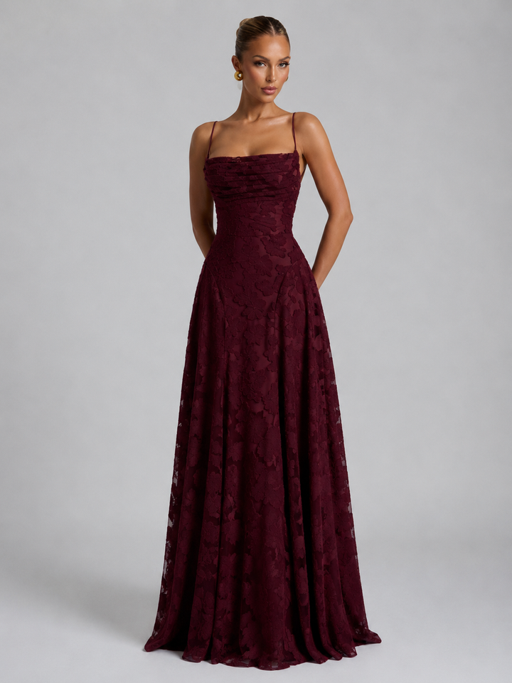 Elena Brooks Floral Homecoming Dress