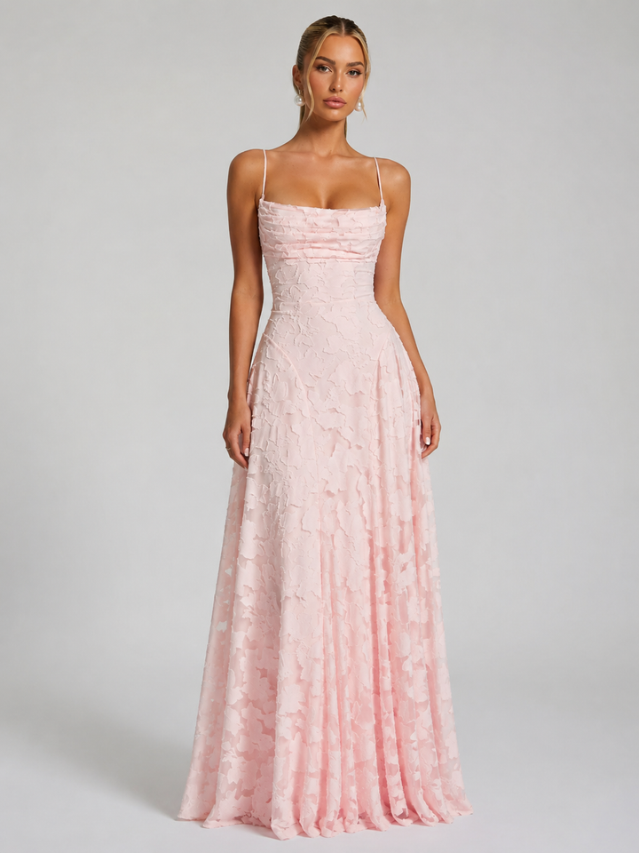 Elena Brooks Floral Homecoming Dress