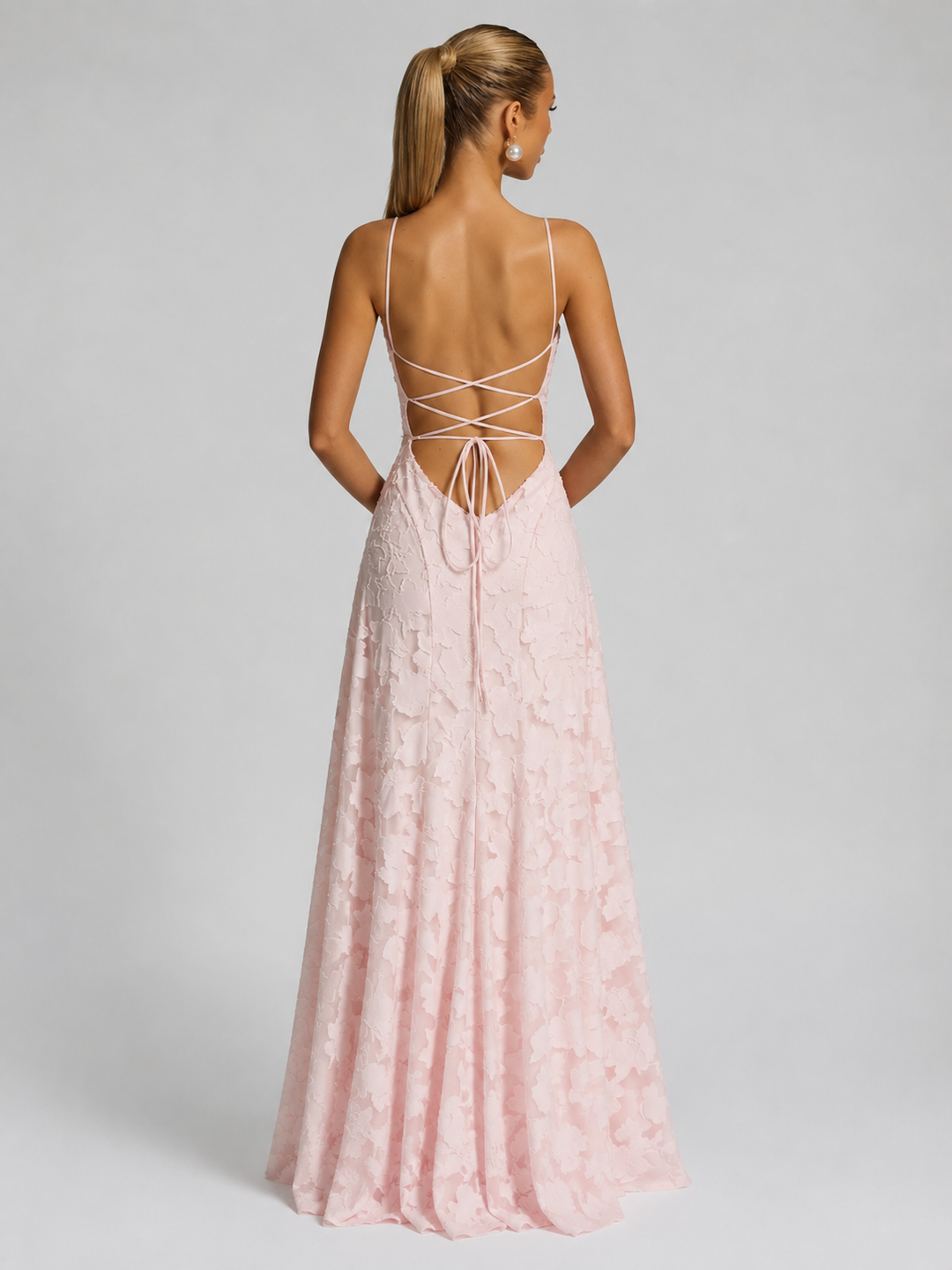 Elena Brooks Floral Homecoming Dress