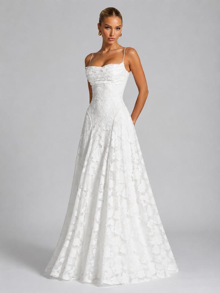 Elena Brooks Floral Homecoming Dress