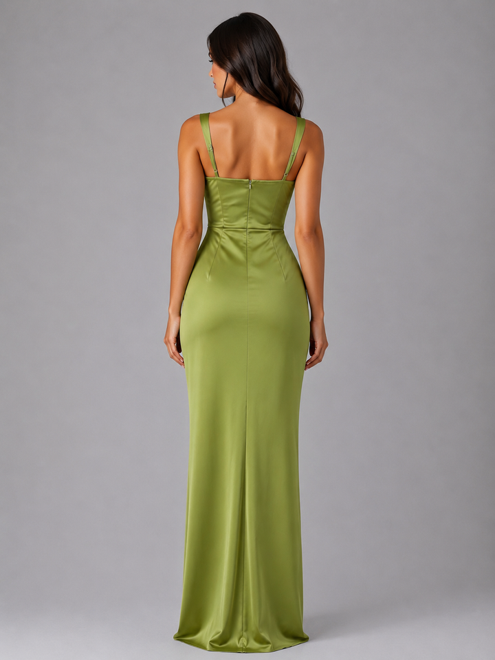 Harper Collins Satin Ruched Homecoming Dress