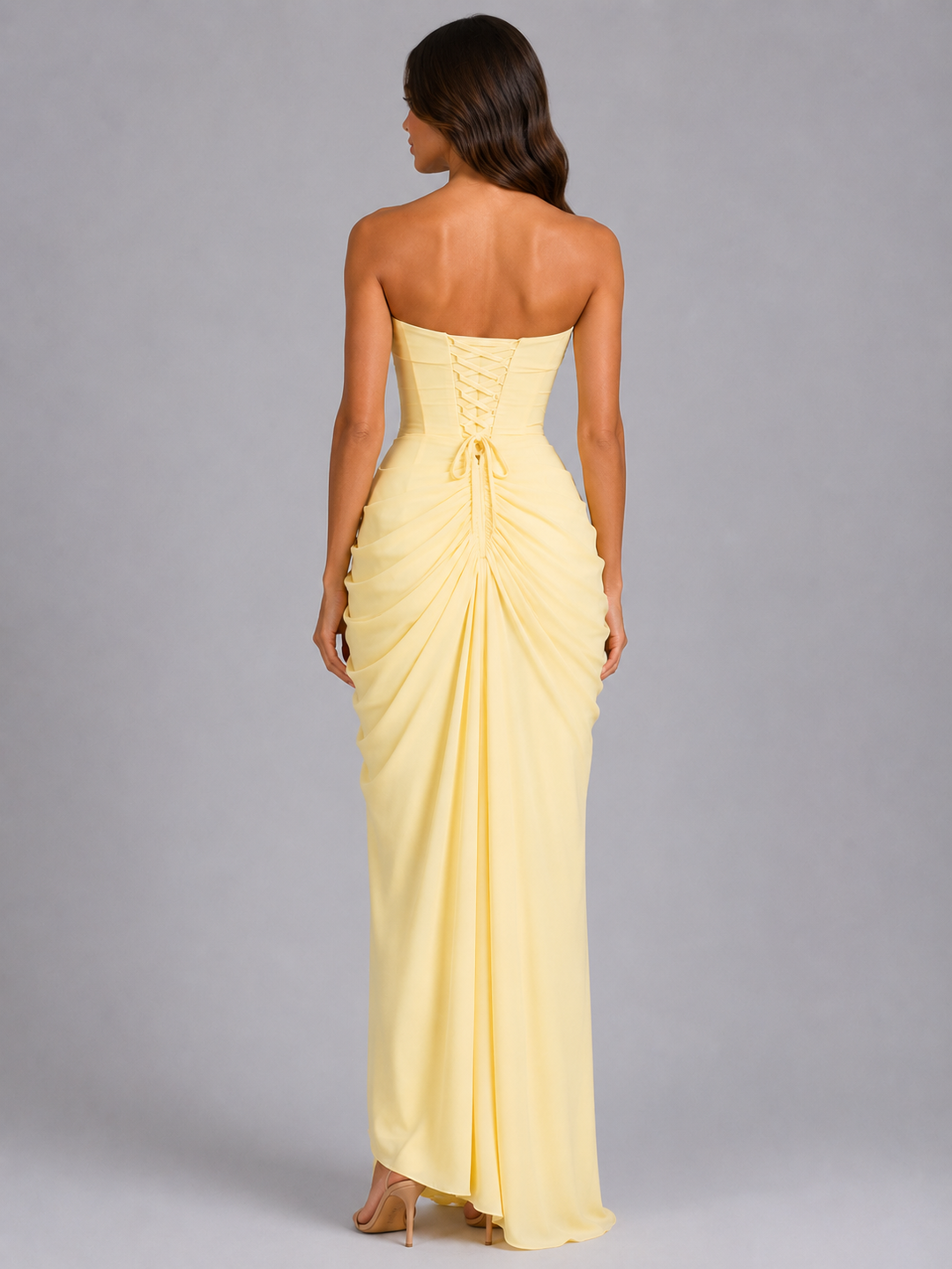 Scarlett Monroe Strapless Draped Homecoming Dress