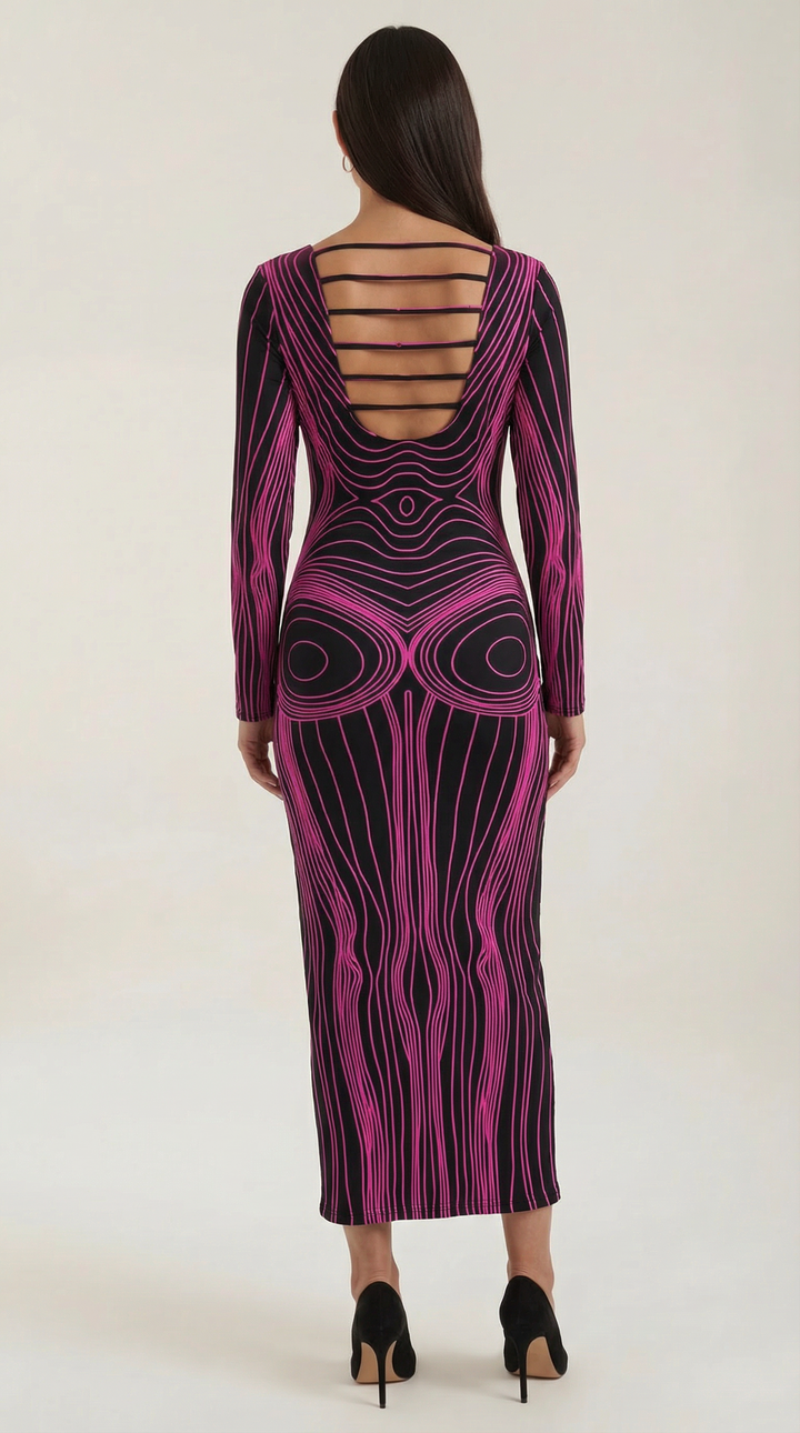 Louisa Yarborough Burgundy Wedding Guest Dress