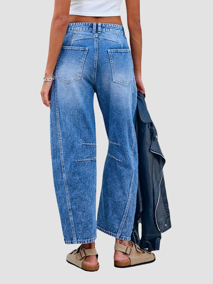 Wilhelmina Harrowgate Barrel Leg Jeans
