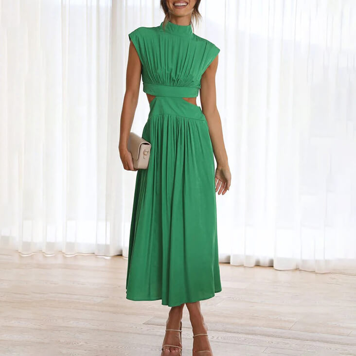Vivienne Bellandi Cut-Out Midi Dress