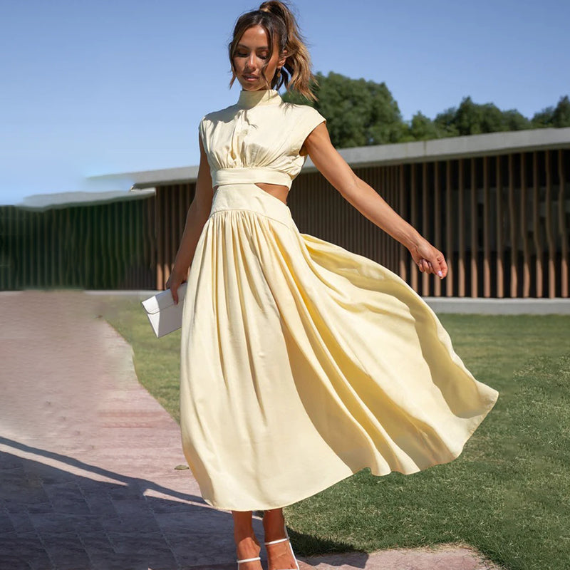 Vivienne Bellandi Cut-Out Midi Dress