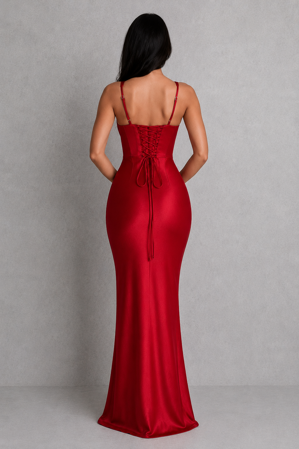 Scarlett Hayes Satin Corset Homecoming Dress