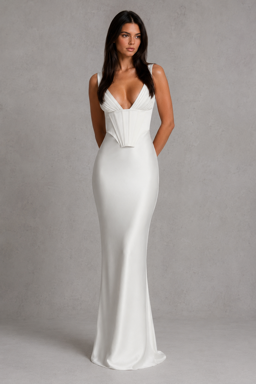 Scarlett Hayes Satin Corset Homecoming Dress
