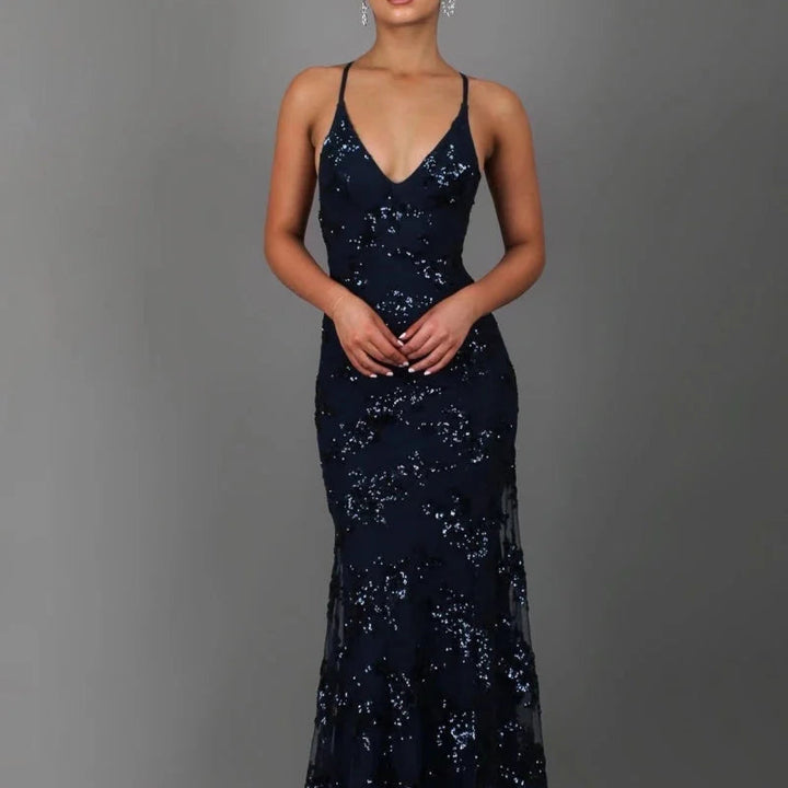 Sienna Monroe Sparkly Sequin Homecoming Dress