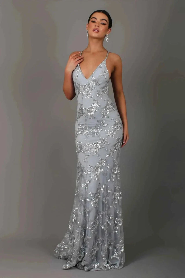 Sienna Monroe Sparkly Sequin Homecoming Dress