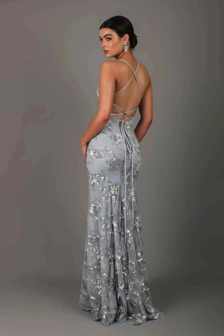 Sienna Monroe Sparkly Sequin Homecoming Dress