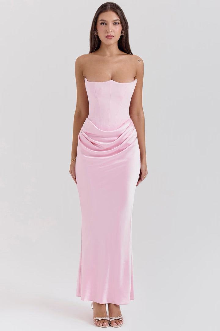 Vivian Hayes Strapless Corset Homecoming Dress