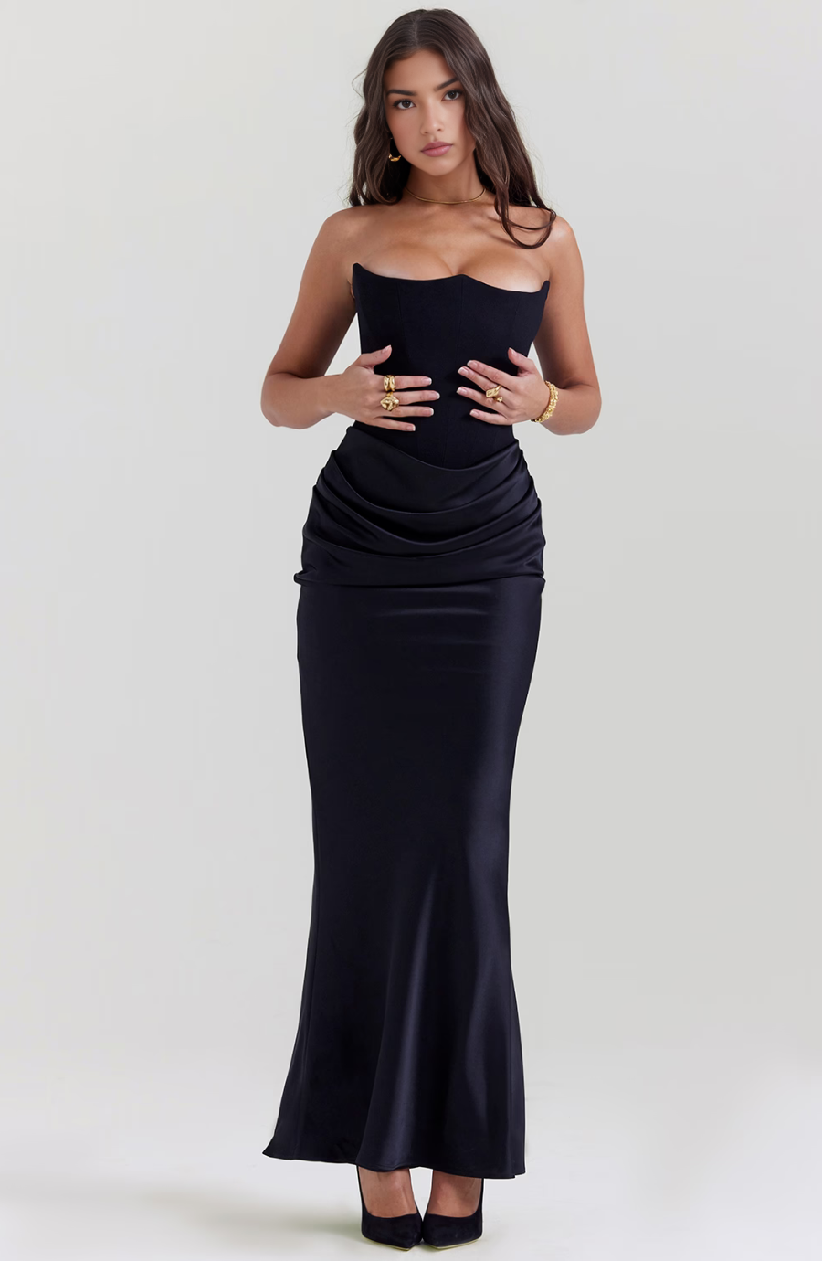 Vivian Hayes Strapless Corset Homecoming Dress