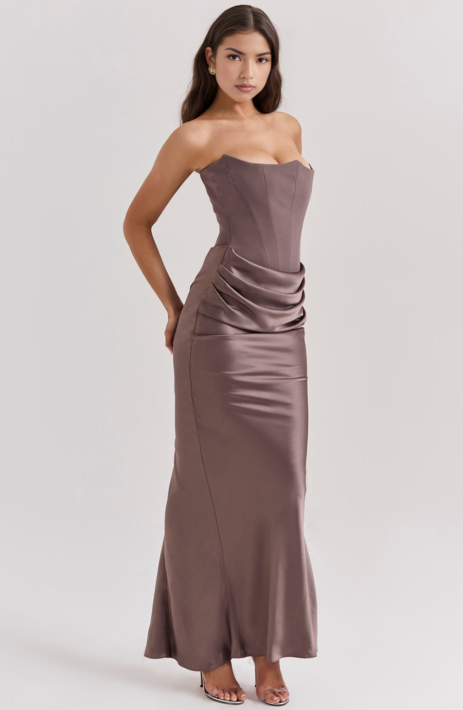 Vivian Hayes Strapless Corset Homecoming Dress